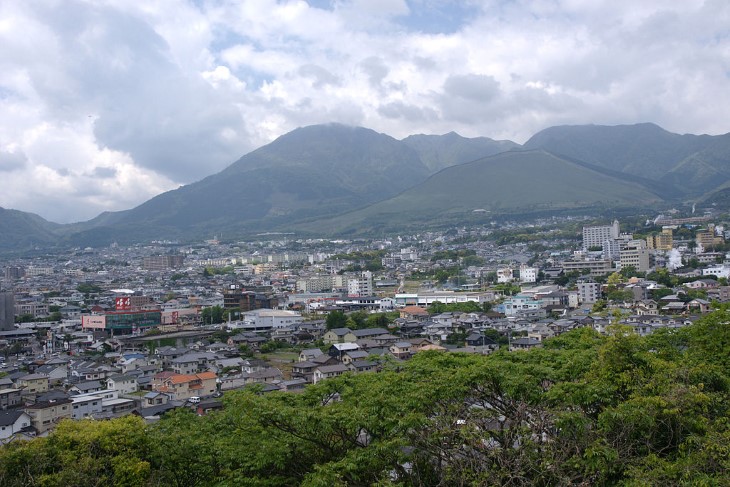 일본-벳푸-시내-전경