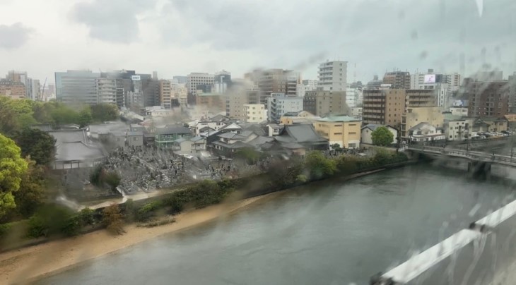 일본-벳푸-흐린날-풍경