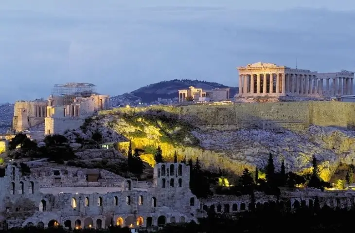그리스-아테네-시내-야경